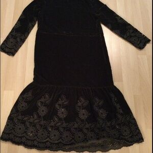 Zara women velvet dress